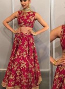 Magenta22 BangloriSIlk PartyWear Deepika Padukone Lehenga Choli at Zikimo