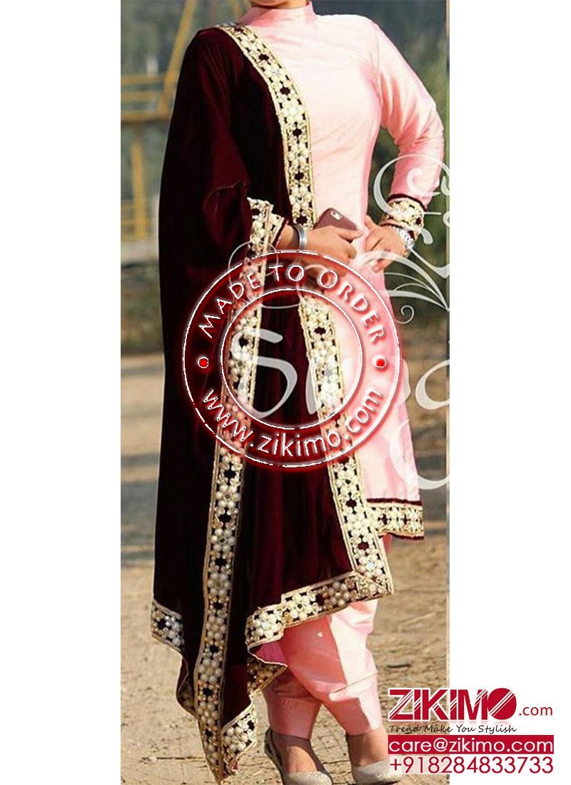 Buy Salwar Kameez Suit Punjabi Patiala Satin Shalwar Black Sequinces Kurta  Chiffone Lace Work Dupatta Custom Stitched for Girls and Women Online in  India - Etsy